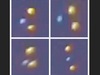 オーブか、UFOか!? “戯れるように”青空を漂う3つの不思議な光!!