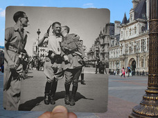 ナチス占領下だったパリの解放から70年 今と昔のパリを写真で比較するプロジェクトが面白い