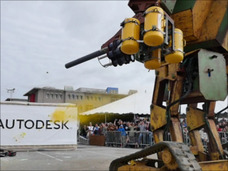 米国の巨大ロボット、水道橋重工の「クラタス」に決闘を申し込む! 日米ロボット・バトルが始まる!?