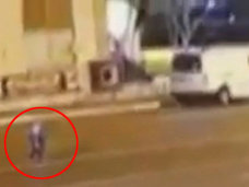 【衝撃映像】トルコの路上に“ペンギン型”宇宙人が降臨! 滑るように歩き、空も飛べる新種の姿!