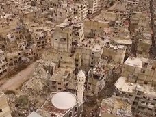 まるで「この世の終わり」! シリア内戦で廃墟と化した街の空撮映像が地獄すぎる