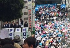 安倍首相が都内遊説でSEALDsら野党共闘市民連合から逃亡! 直後に同じ場所で遊説を計画しながらキャンセル