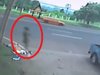 【衝撃動画】交通事故で即死した女の傍らに“黒い影”! 人体から魂が抜け出た瞬間が激写される
