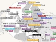 世界169ヵ国の “世界一”を見渡せるマップ! ゲイポルノ検索件数No.1の意外な国も判明!