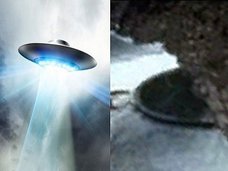 南極の凍った湖に停泊する円盤型UFO(直径34m)が激撮される! エイリアンの基地か、ナチス・ドイツの極秘施設か!?