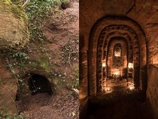 【衝撃】「ウサギの穴」を抜けたら、謎の巨大神殿が広がっていた! 超神秘的空間が公開される!=イギリス