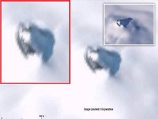 南極の雪に埋もれた「巨大UFO」がグーグルアースで発見される! 数百年前に墜落した機体が地球温暖化で露出か