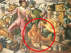80年前の壁画に“スマホでメールチェックする”アメリカ先住民の姿が描かれていた! 宇宙人との交流を示す証拠か、タイムトラベラーか、議論紛糾!