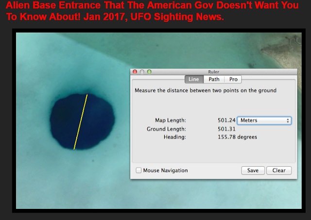 西インド諸島で宇宙人基地のUFO出入口（直径500m）が発見される!! グーグルアースで発覚、研究家断言「海は最高の隠れ場所」の画像4