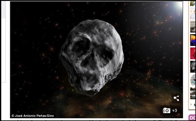 【悲報】『君の名は。』の彗星落下は2018年に現実化する！ 巨大ドクロ型隕石が71％の確率で地球に墜落予定！の画像1