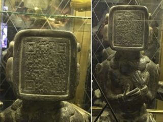 マヤ文明は「QRコード」を使っていた？ 彫像の顔を読み取ってみたら…！