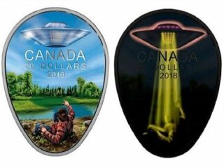 カナダ政府が「UFOの絵」が描かれた20ドル硬貨を発表！ 同国で最も有名な「ファルコン湖UFO事件」がモチーフ！