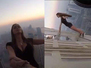 美女が高層ビルの屋上で命懸けの撮影！ 転落死のリスクと隣り合わせのスタントで彼女が得たものは？
