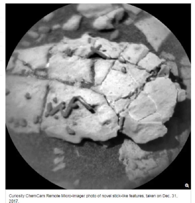 NASAが火星の「クネクネ芋虫」画像をTwitterに掲載、本気で調査へ! 生物学者もガチ興奮「生命の痕跡の可能性大」の画像1