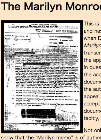 マリリン・モンローはエイリアン情報を暴露しようとして暗殺された!? CIA、JFK、ロズウェル… 葬られた闇と真犯人に迫る!の画像2