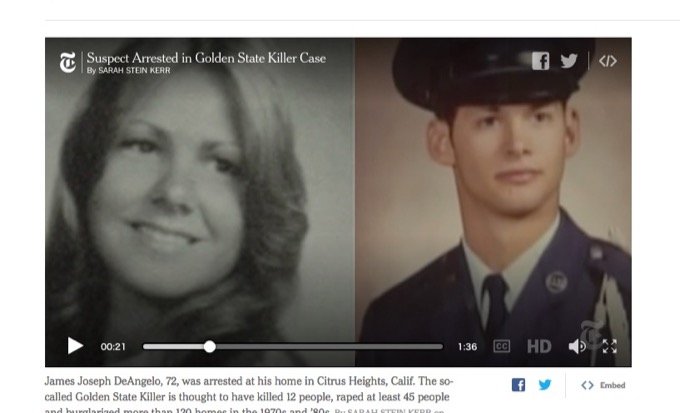 40年間未解決事件だった「最凶・警官殺人鬼ゴールデンステートキラー」がついに逮捕! 残虐レイプ殺人、エグすぎる犯行全記録!の画像4