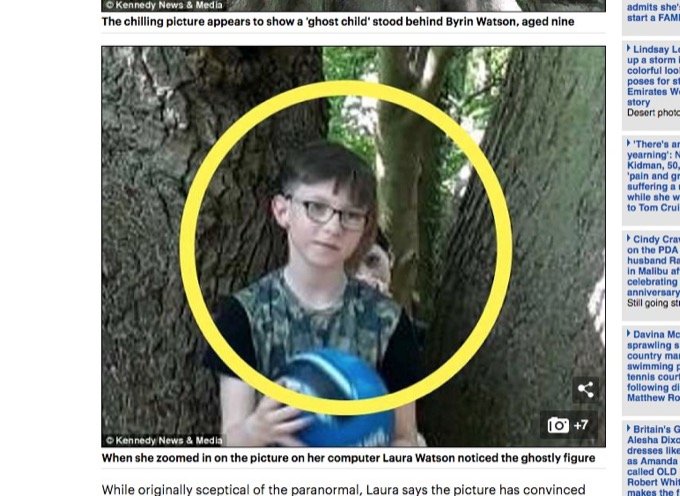 本物の心霊写真か? 少年の背後に呪怨の男の子の姿!の画像2