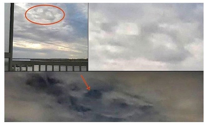 「雲に擬態した雲型UFO」の目撃情報が急増中! 地上の目を欺き我が物顔で飛び回るUFOの衝撃映像!の画像2