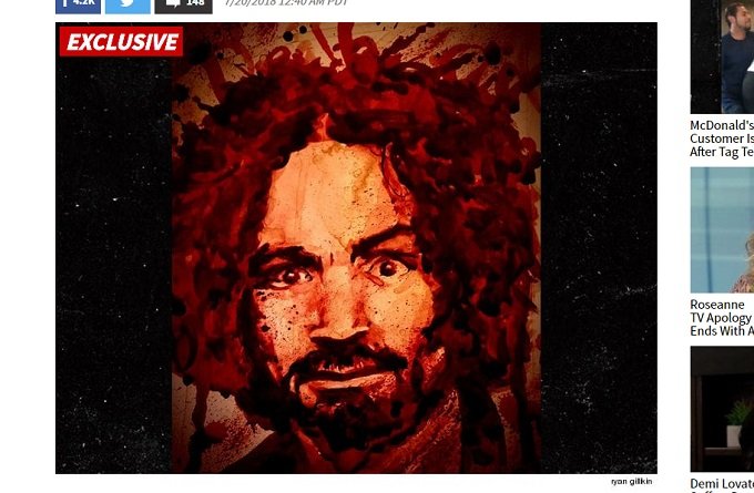 カリスマ連続殺人鬼チャールズ・マンソンの遺灰で描いた絵で怪現象!? 最凶カルト集団教祖の威光に揺れる米国の画像4