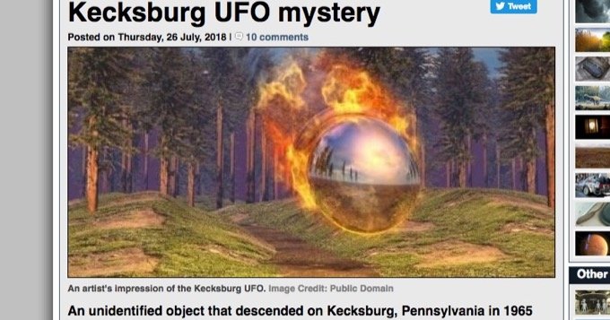 謎すぎるUFO墜落「ケックスバーグ事件」の真相とは!? 旧ソ衛星か、ナチス秘密兵器か「トカゲ見た」証言も！の画像2