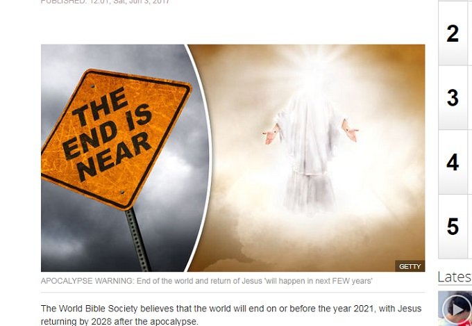 「2021年にエイリアン侵略で地球滅亡」聖書が予言していた！ 2018年から滅亡兆候が次々出現する予定！の画像2