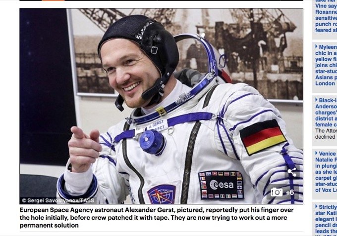 国際宇宙ステーションの穴から空気が漏れる異常事態!「何者かがドリルで故意に開けた」ロシアの主張とは?の画像2