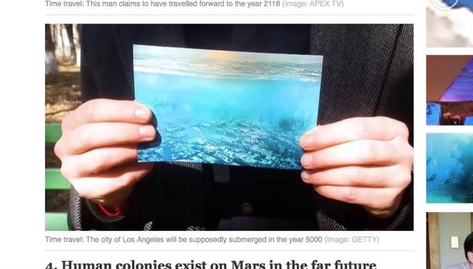 タイムトラベラーたちが撮影してきた衝撃の「未来写真」5選! ロス水没、AI政府、火星都市も…!の画像3