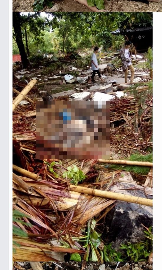【閲覧注意】インドネシア津波直後の現場が悲惨すぎる! 口から泡、瓦礫に埋もれる遺体… 被災地の地獄のリアルの画像1
