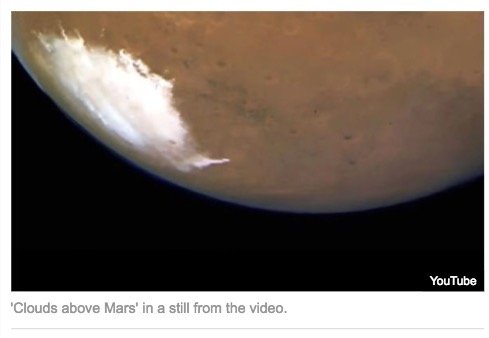 NASAが「火星の雲や湖」を激写していたことが判明?もはや生物発見は秒読み段階?の画像1