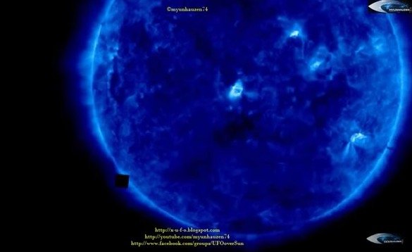 太陽付近に超巨大キューブ型UFO出現?SFが現実に?地球攻撃を目論む「ボーグ・キューブ」か!?の画像1