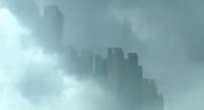 中国上空に突然現れた「天空都市」!! パラレルワールドか? 全人類奴隷化計画の一環か?の画像1