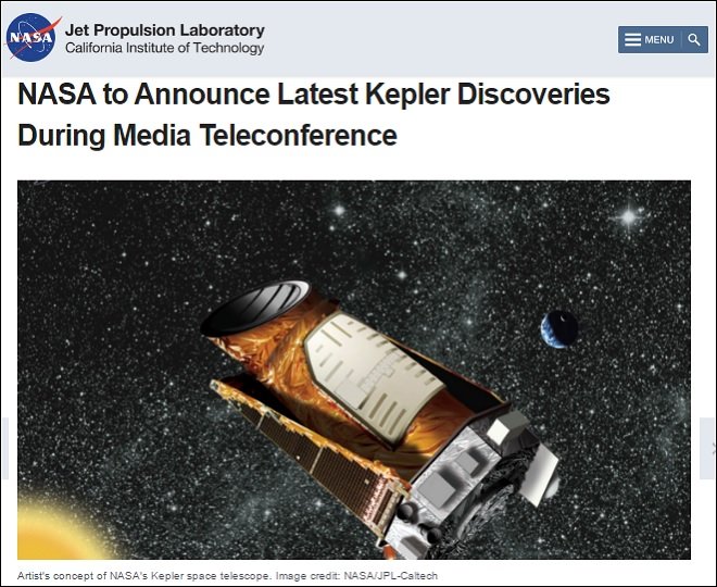 今夜NASAが超重大緊急発表！ ついにケプラー望遠鏡が「第2の地球」「地球外生命体」を発見か？の画像1