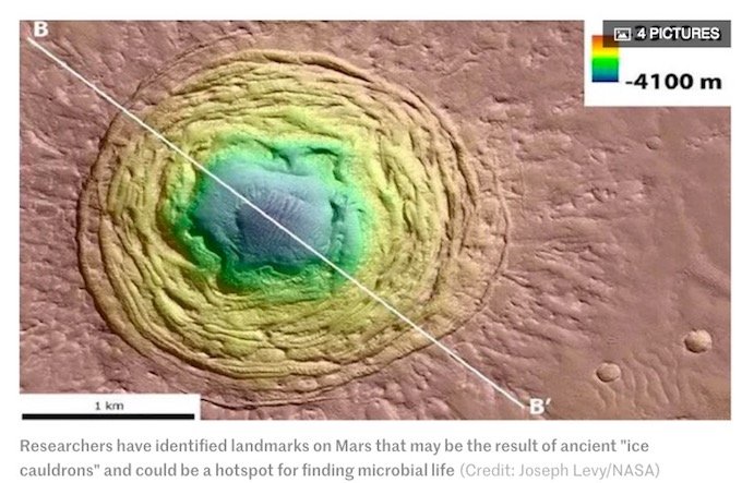ついに、火星で最も生物がいる可能性が高い場所が判明?地球とよく似たくぼ地で生物が生き続けている!?の画像2