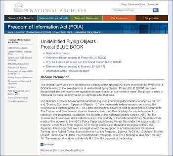 米空軍のUFO報告書(全12,618件)がオンラインで解禁!! 今、明かされる「プロジェクト・ブルーブック」の全貌に専門家も狂喜乱舞! の画像1