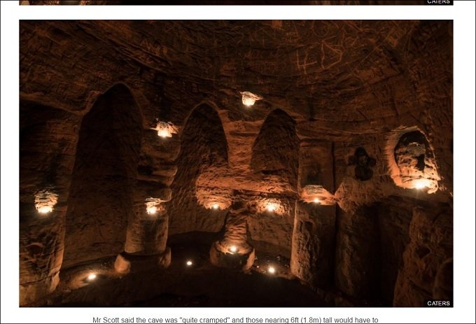 「ウサギの穴」を抜けたら、謎の巨大神殿が広がっていた! 超神秘的空間が公開される!=イギリスの画像3