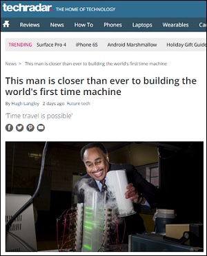 「十分な資金さえあれば、タイムトラベルは必ず可能になる」!! タイムマシン製作に本気で取り組む科学者の挑戦の画像2