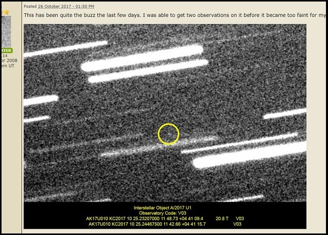 太陽系外から飛来した謎の天体「A/2017 U1」は人工天体だ! 専門家緊急コメント「宇宙人が偵察機をバラ撒いた可能性」の画像3