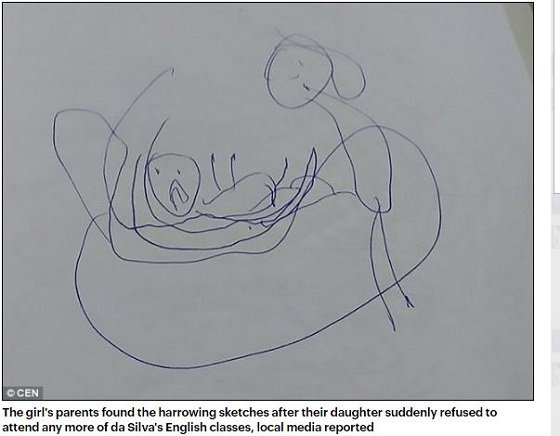 5歳少女のお絵かき→迫り来る勃起性器が描かれている→神父によるレイプ事件発覚！の画像1