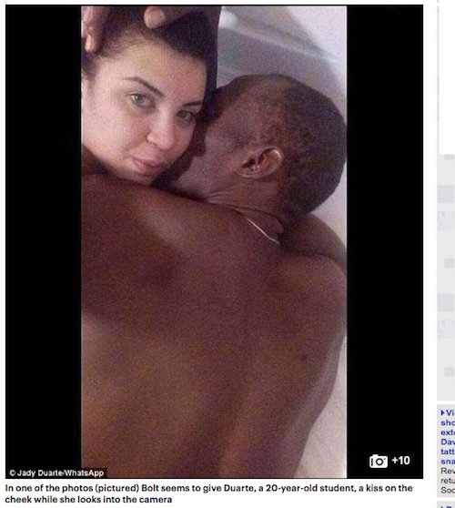 【リオ五輪】ウサイン・ボルト、地元女子大生(20)との浮気ベッド写真が流出! エロい腰振り動画もの画像2