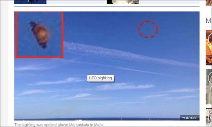 前代未聞の空飛ぶ巨大クロワッサンが激写される? 海底基地から飛び出した新種UFOか!?=マルタ島の画像3