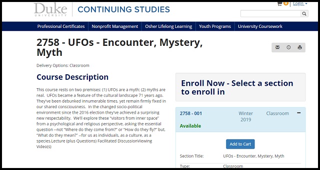 超一流デューク大学がガチの「UFOコース」を来年開講! 教授「UFOは我々と共にある」ロズウェル事件、アブダクションの真実へ…の画像4