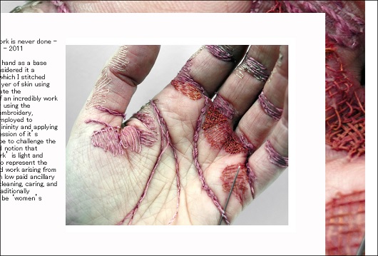 人体刺繍芸術が訴えかけるものとは？　 英国人アーティストが挑戦する痛いアートの画像1