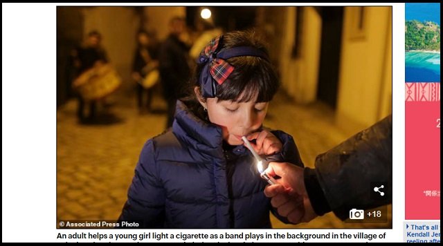5才児でも喫煙が奨励されるポルトガルの村が超話題! 母親「すぐ煙を吐き出してるから問題ない」、ルーツ不詳の異教の儀式かの画像3
