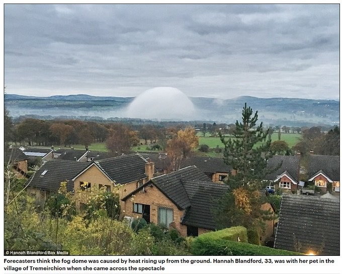 英国で超巨大な霧のドーム出現! 専門家が警告「雲にカモフラージュしたUFOが偵察している」の画像2