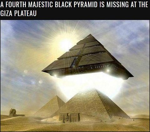 ギザの三大ピラミッドには漆黒の 第四ピラミッド があった 探検家が記述 頂上には黄色い台座