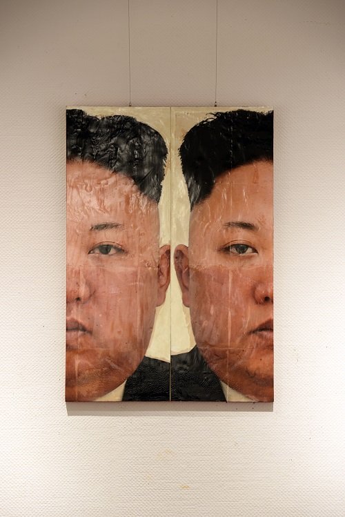 大北朝鮮帝国展「切断芸術」が首領様をぶった切る！ 「1000年残るモニュメント」「芸術理論なんか糞食らえ！」（現代美術家・生須芳英）の画像2