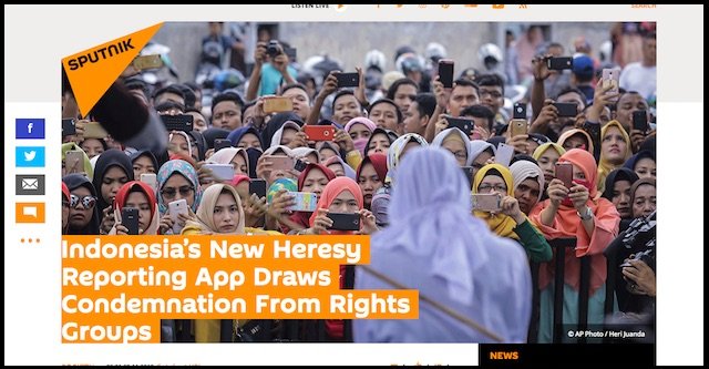インドネシア政府公認「世界最凶の異端報告アプリ」怖すぎ マイノリティー差別を助長 人権団体が警告の画像2