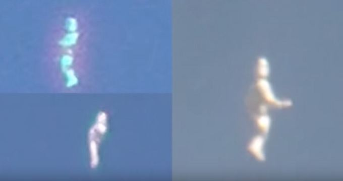 【衝撃動画】空飛ぶマシュマロマン?目撃者多数で大騒ぎの「ヒューマノイド型UFO」?の画像1
