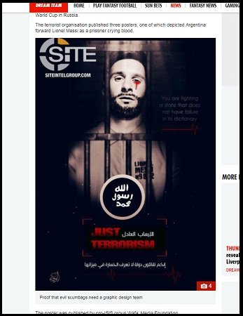 「イスラム国」がロシアW杯とNY地下鉄でのテロを予告! 戦慄のプロパガンダポスター公開、メッシやプーチン標的に!の画像4