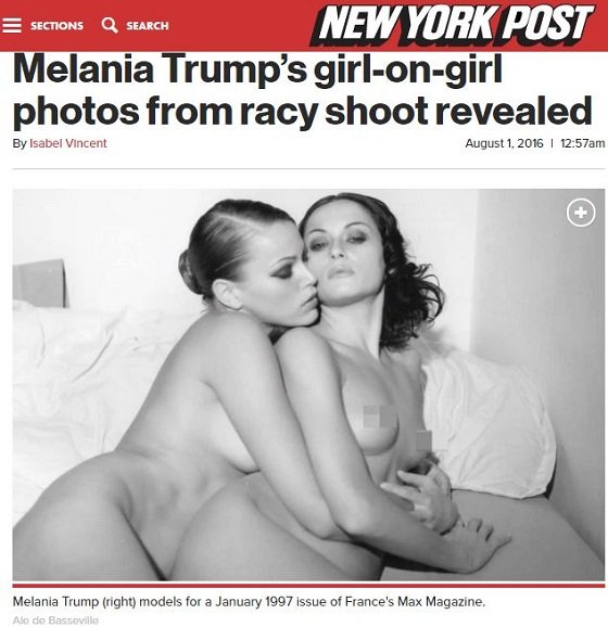 トランプ大統領夫人メラニアの超過激ヌード写真が続々流出 レズビアン Sm 美しすぎて人気急上昇